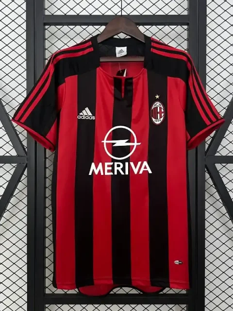 Retro 2003-04 AC Milan Soccer Jersey Home