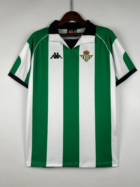 Retro 1998-99 Real Betis Soccer Jersey Home