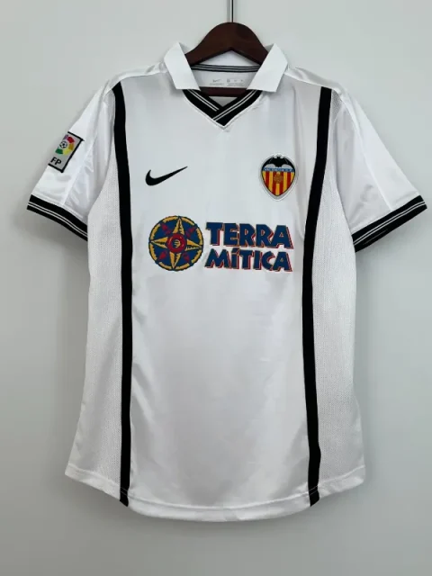 Retro 2000-01 Valencia Soccer Jersey Home