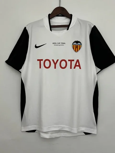 Retro 2003-04 Valencia Soccer Jersey Home