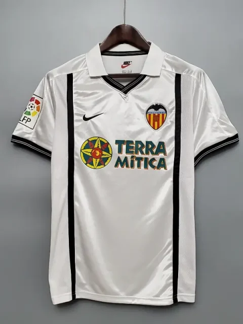 Retro 2001 Valencia Soccer Jersey Home