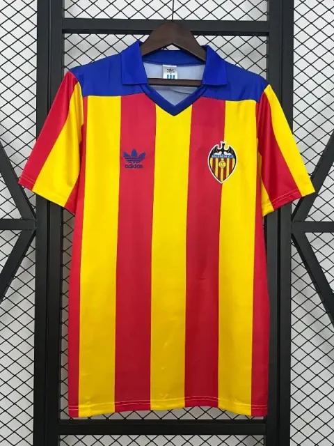 Retro 1980-82 Valencia Soccer Jersey Home