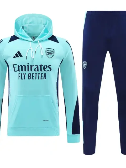 24/25 Arsenal Lake Blue Hoodie