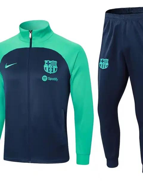 24/25 Barcelona Royal Blue and Green Track Jacket