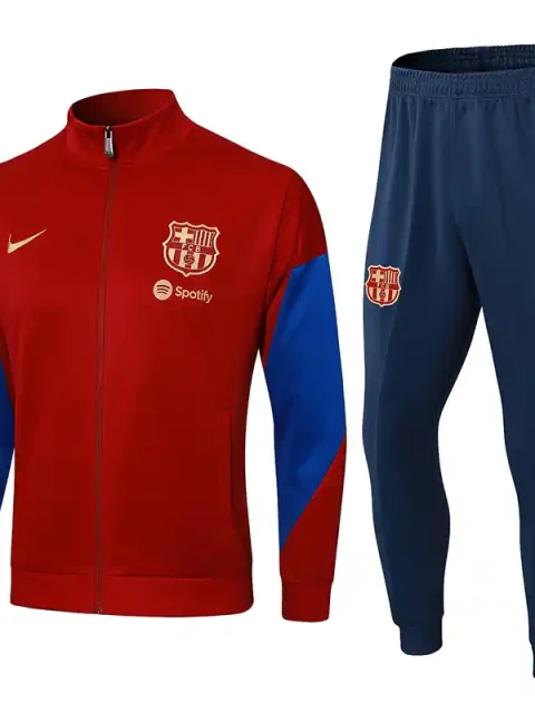 24/25 Barcelona Red and Blue Track Jacket