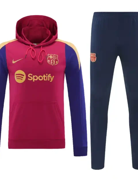 24/25 Barcelona Red and Blue Hoodie