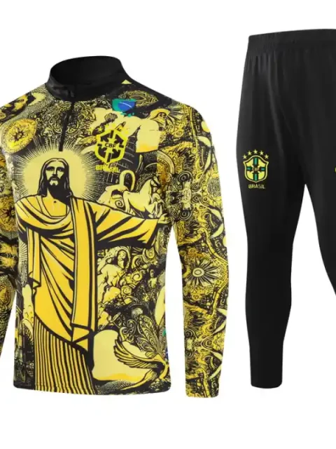 2024 Brazil Yellow Black Special Edition Track Jacket