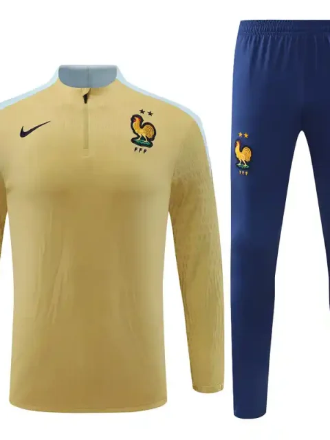 2024 Player Version France Gold Track Jacket