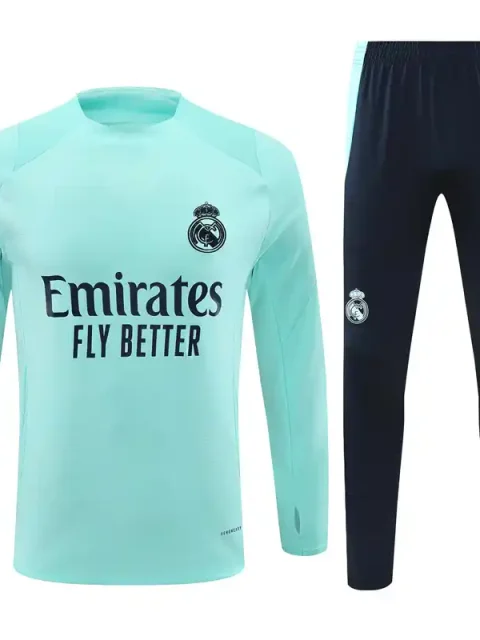 24/25 Player Version Real Madrid Lake Blue Track Jacket