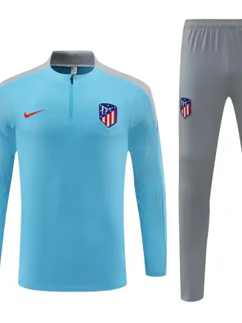 24/25 Player Version Atletico Madrid Light Blue Track Jacket