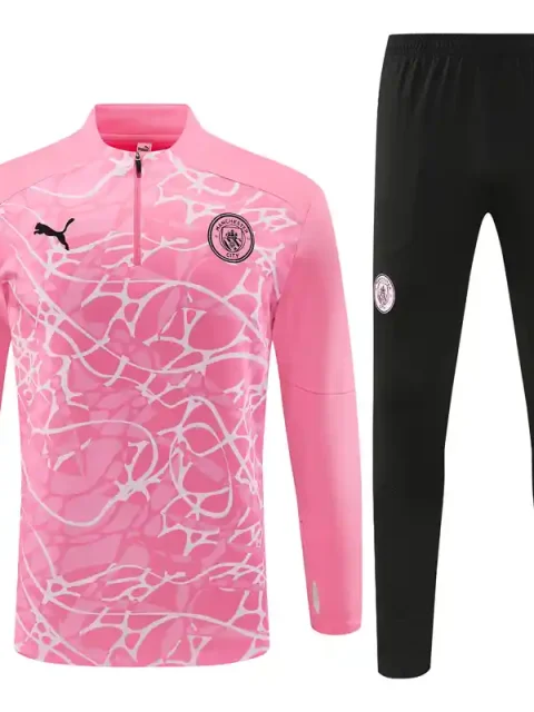24/25 Manchester City Pink Camouflage Style Track Jacket