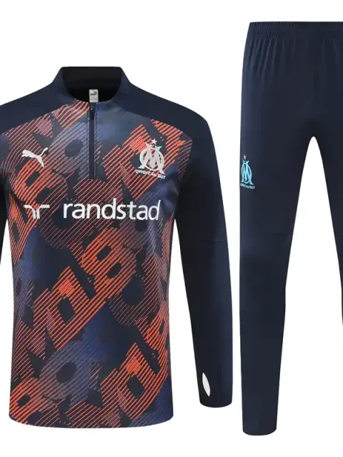 24/25 Marseille Royal Blue Camouflage Style Track Jacket