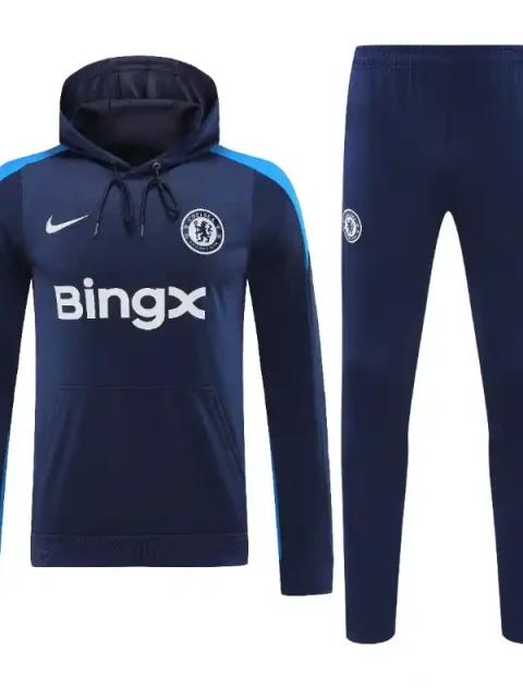 24/25 Chelsea Hoodie Dark Blue
