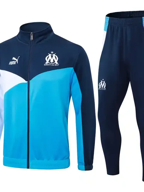 24/25 Marseille Sky Blue Paired With Royal Blue Track Jacket